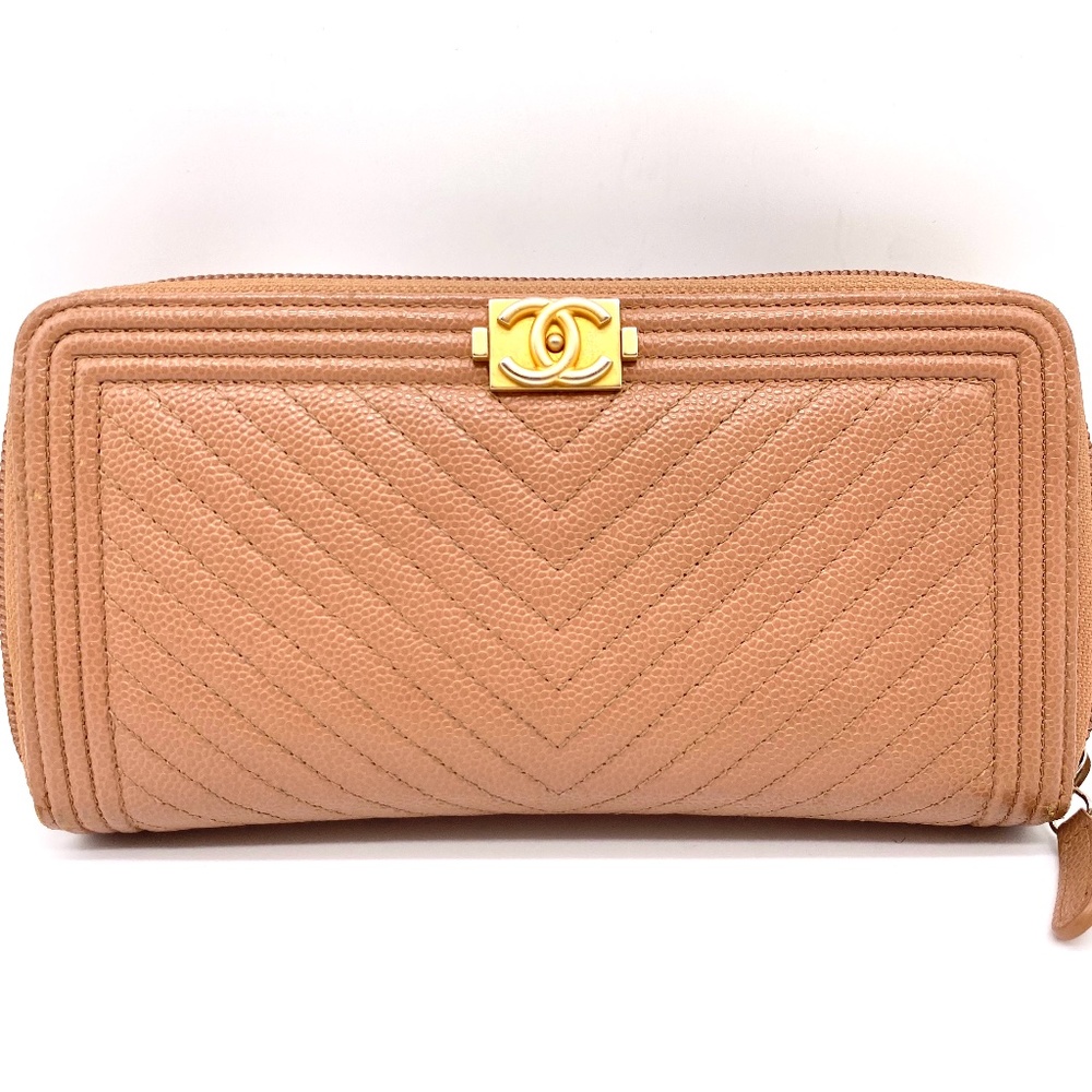 Chanel Nude Boy Small Zipped Wallet